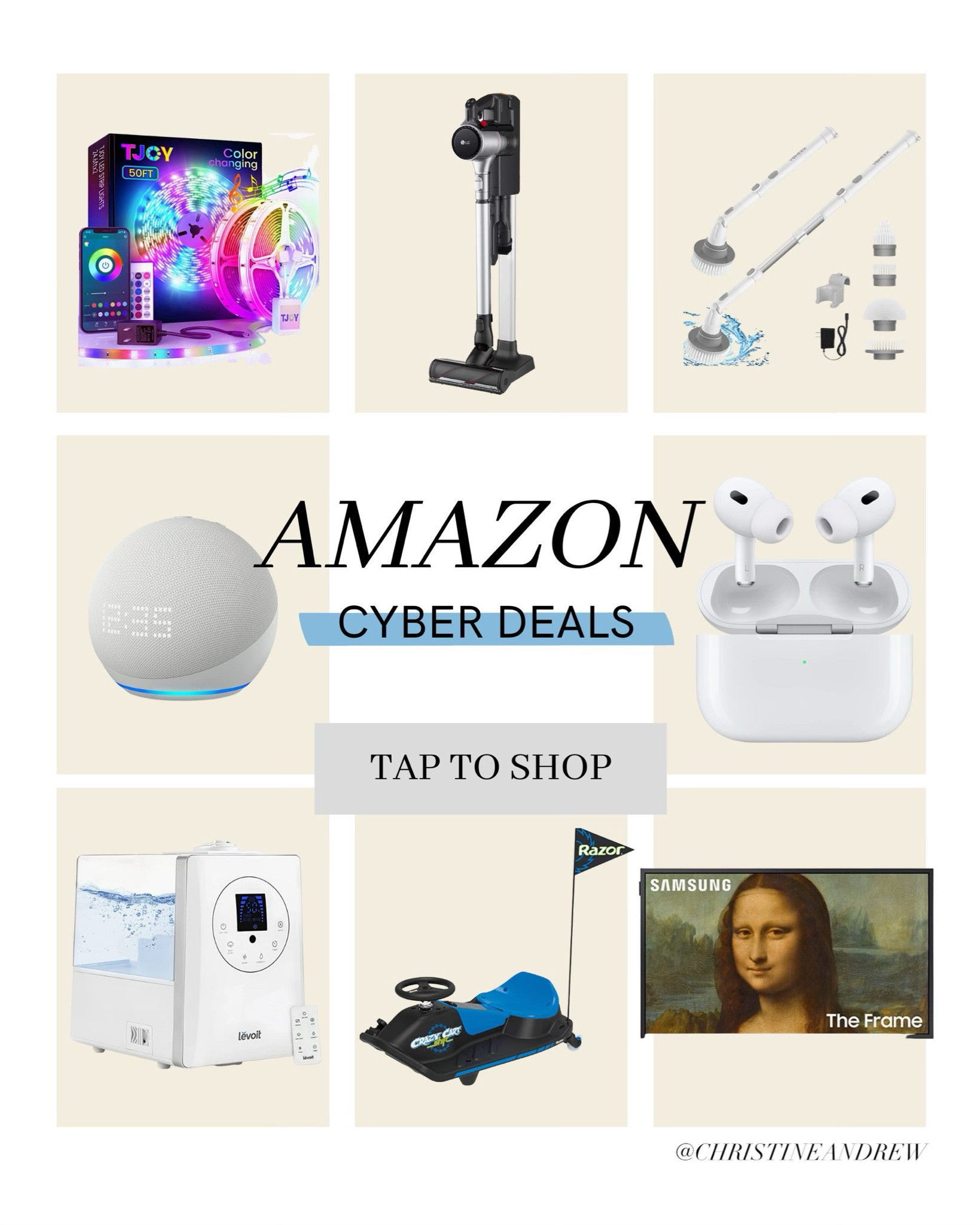 Amazon Cyber deals this week ✨ echo dot, frame tv, air pods

Humidifier, Christine Andrew deals, Amazon cyber deals; Amazon Black Friday; Black Friday deals; amazon sale; frame TV sale; AirPod sale

#LTKCyberweek #LTKsalealert #LTKHoliday