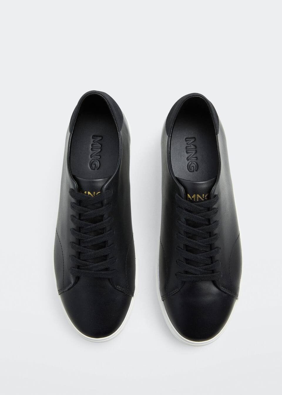 Lace-up leather sneakers -  Men | Mango Man USA | MANGO (US)