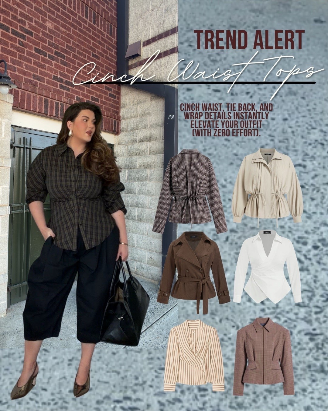 Cinch waist tops and jackets I’m loving right now

#LTKootd #LTKSeasonal #LTKMidsize