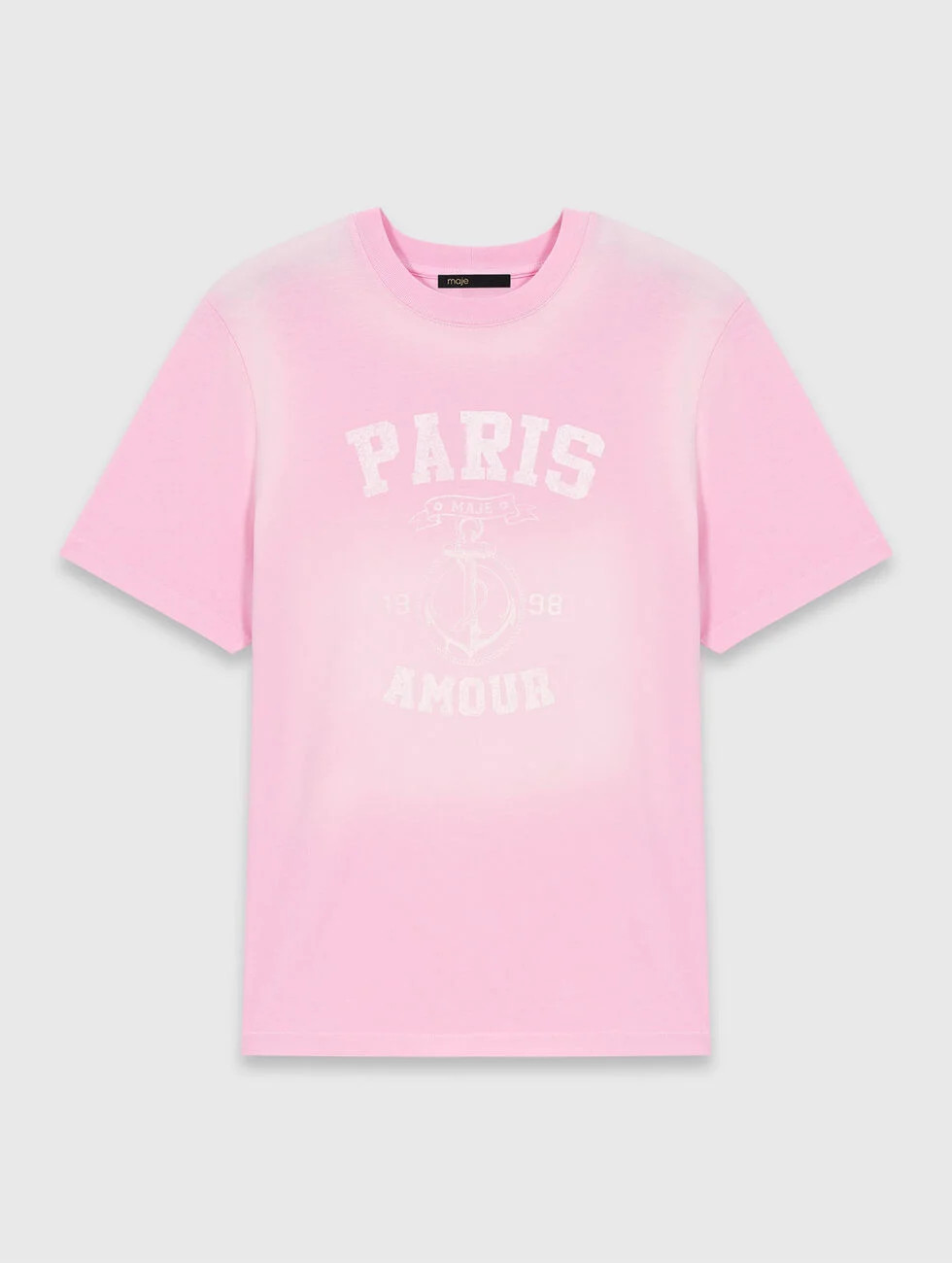 Nautical print T-shirt Pink for Women | Maje | Maje US