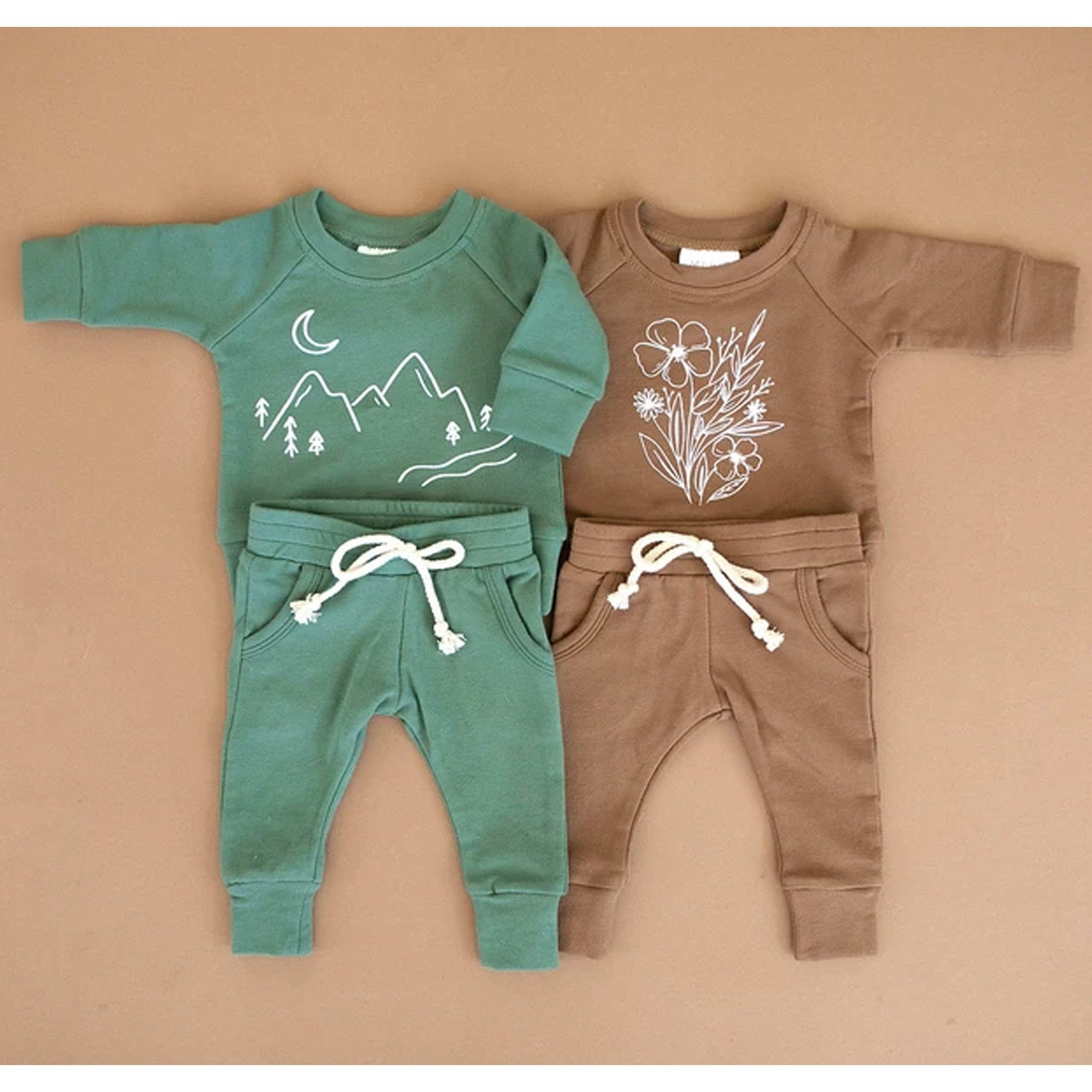 French Terry Joggers, Jade | SpearmintLOVE