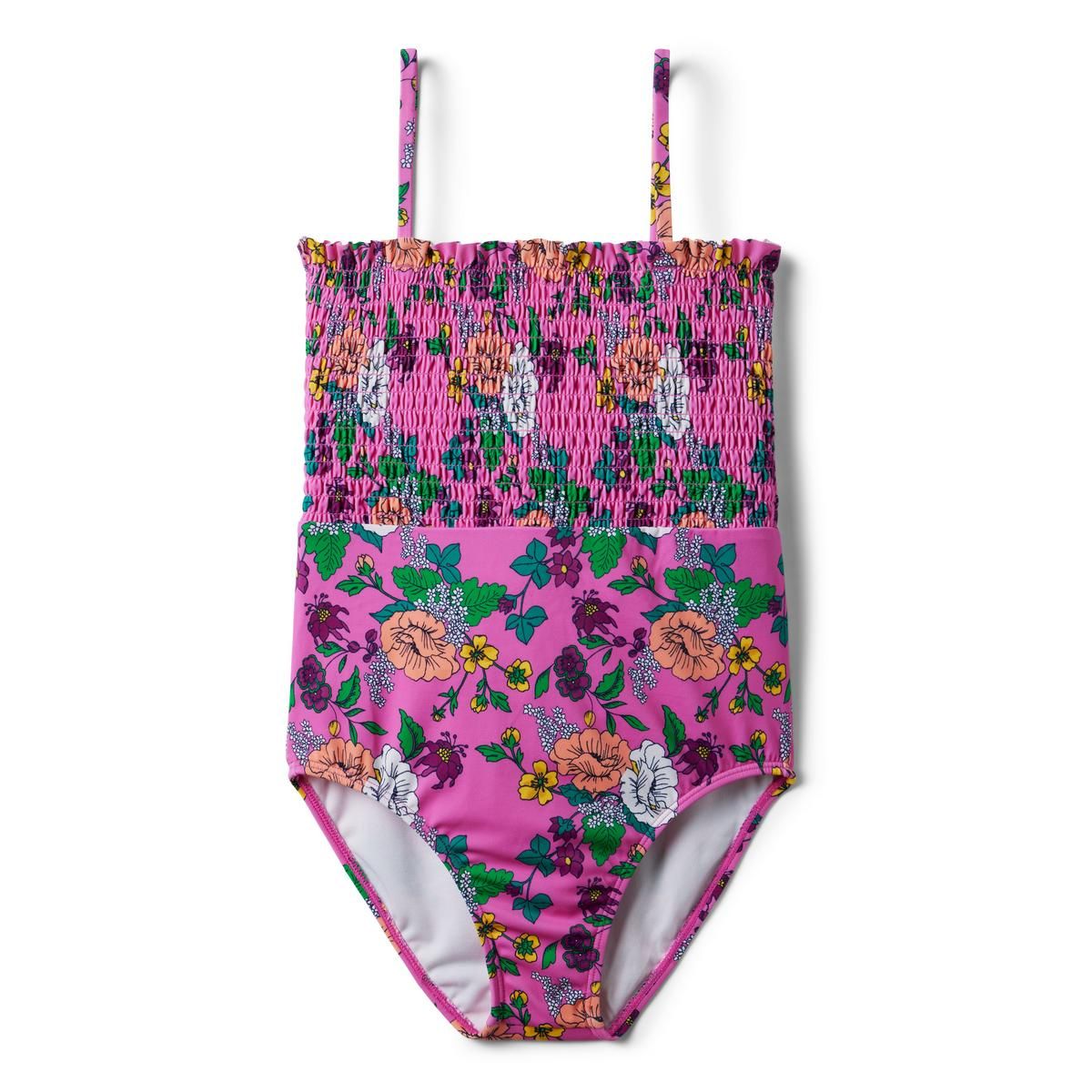 Floral Smocked Recycled Swimsuit | Janie and Jack