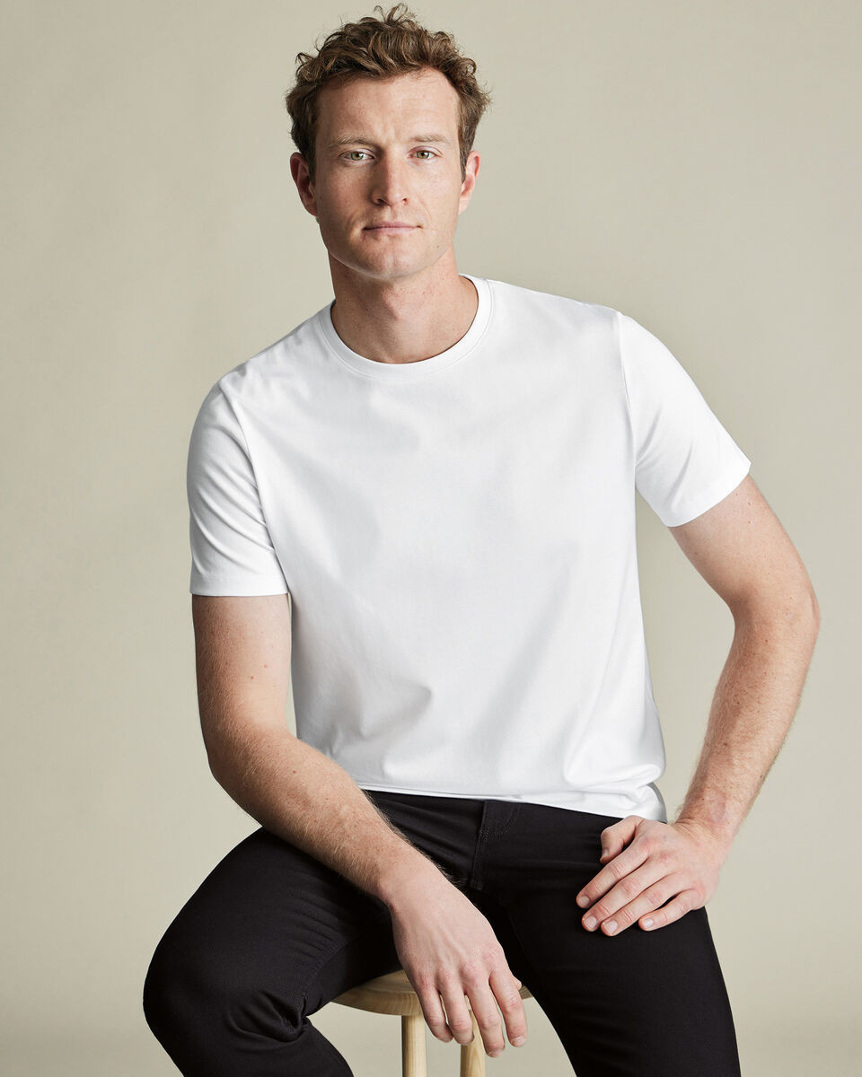 Pure Cotton T-Shirt - White | Charles Tyrwhitt