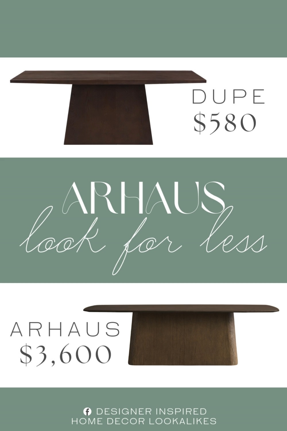 Inspired by Arhaus Wood Dining Table. Modern Wood Dining Table. Contemporary Dining Table. Pedestal Dining Table. Modern Rectangular Dining Table. Solid Wood Table. Rectangular Pedestal Table. Arhaus Table Inspired. 

Home more affordable option find copy cat similar look for less budget friendly affordable cheap cheaper beautiful pretty. Clearance sale coupon code discount code promo code luxury lookalike look a like Inspo inspiration inspired by idea ideas Love like these? I share multiple every day in my FB group.
#arhausinspired #diningtable #wooddiningtable #pedestaldiningtable #diningroomfurniture #diningroominspo #furniturefinds 

 #LTKHome