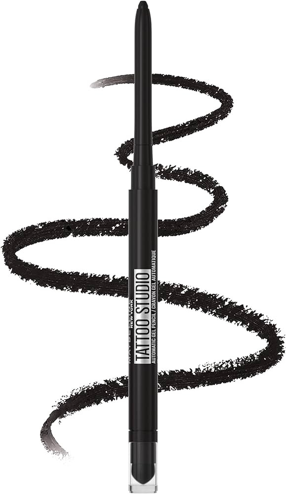 Maybelline Tattoo Studio Automatic Gel Pencil Waterproof Eyeliner, Blendable, Smudge Resistant, M... | Amazon (US)