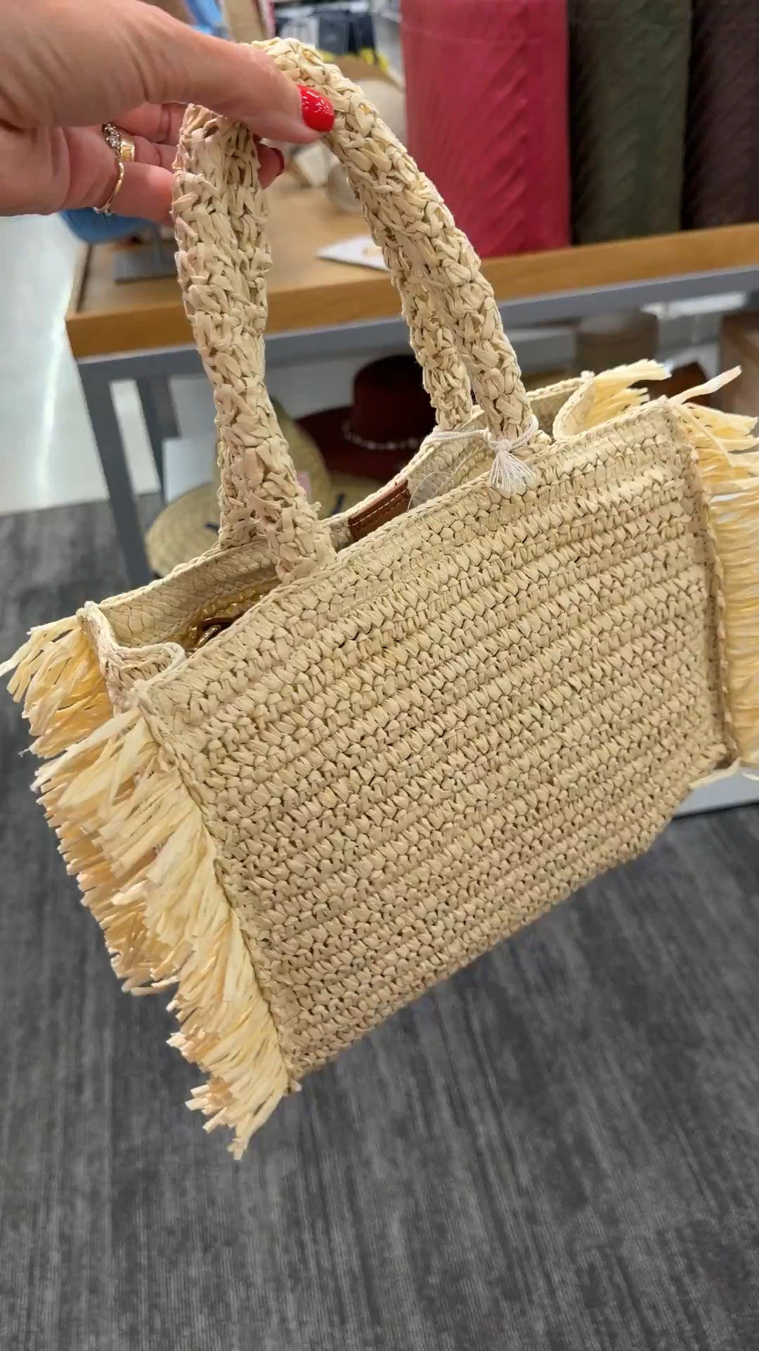 This raffia tote is giving expensive coastal boutique vibes for a fraction of the price. The fringe detail makes it such a fun summer accessory and it’s the perfect size for vacations, pool days, beach trips, and everyday errands.

straw tote, raffia bag, summer handbag, beach bag, vacation style, resort wear, coastal style, woven purse, summer accessories, pool day essentials, beach vacation outfit, affordable fashion, themominstyle

#LTKSeasonal #LTKTravel #LTKmomlife