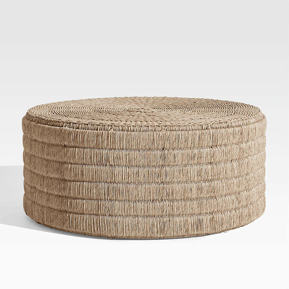 Madura Woven Outdoor Coffee Table + Reviews | Crate and Barrel | Crate & Barrel