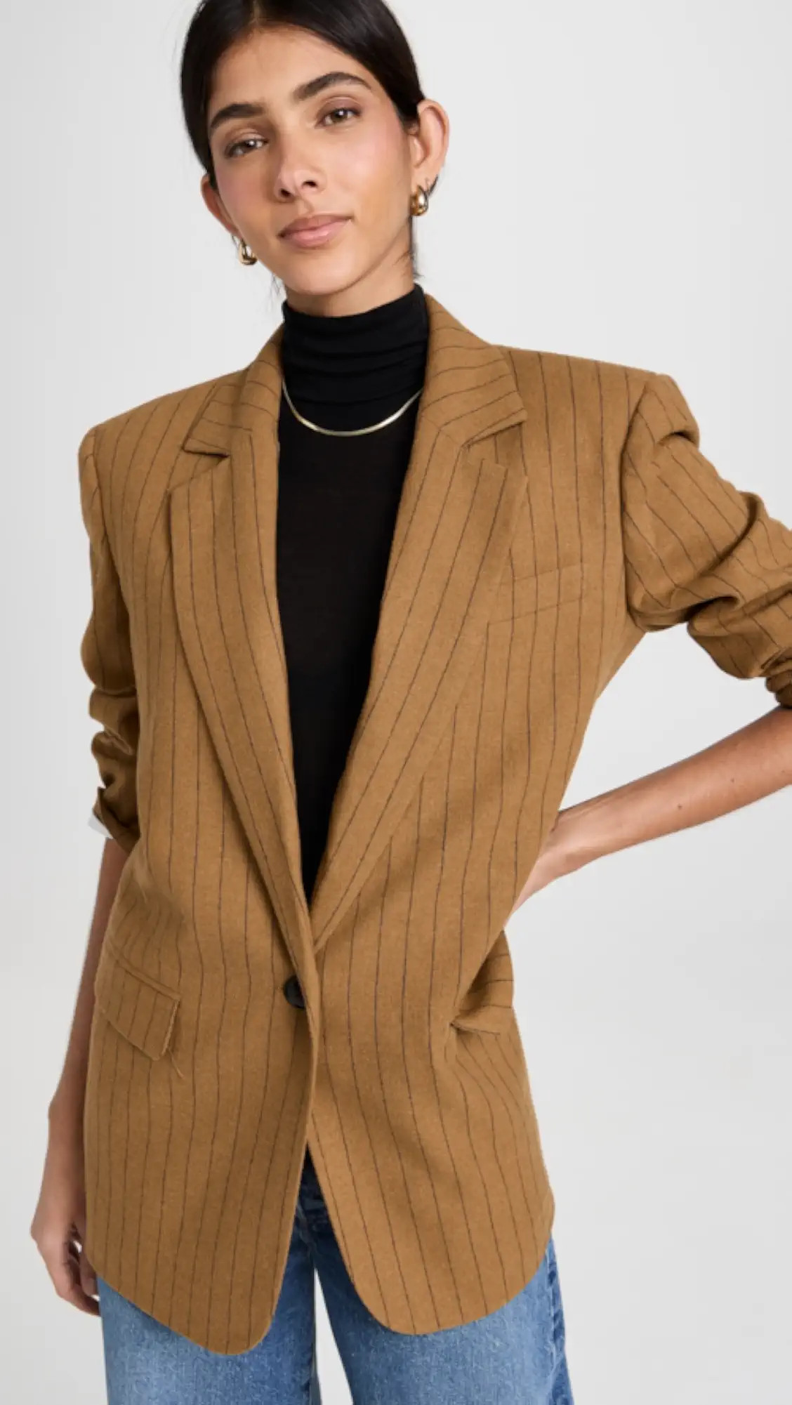 Madewell Oversized Blazer in Pinstripe | Shopbop | Shopbop