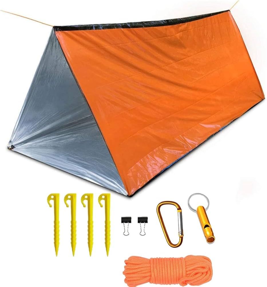 Emergency Tent, 2 Person Tube Tent Survival Shelter, Ultralight Survival Tent Emergency Shelter U... | Amazon (US)