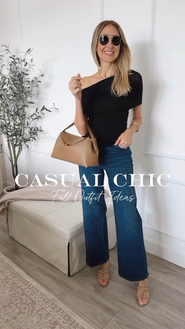 Casual chic fall outfit ideas . Easy, everyday pieces that still feel put together . I love how flattering these jeans are, the off-the-shoulder top is great to elevate any outfit, and this vest is perfect for layering, works great for both early and late fall. Everything runs true to size. I'm wearing size small on tops and size 27 on bottoms. Friends & Family! 25% OFF* New Arrivals, 20% OFF* Select Jewelry! Valid 9/15-9/28

#Saks #SaksPartner @Saks 

#LTKSeasonal #LTKStyleTip #LTKU