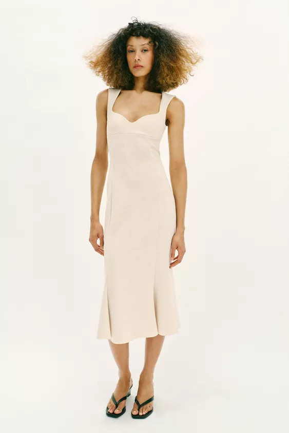 SWEETHEART NECKLINE DRESS | Zara US