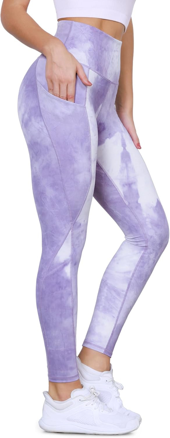 ODODOS Women's High Waisted Yoga Leggings with Pockets, Tummy Control Non See Through Workout Ath... | Amazon (US)