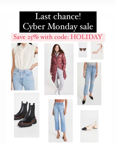 Last chance to save 25% @shopbop during their Cyber Monday sale! 25% off select items with code: HOLIDAY
Linking some favorites!

#LTKHoliday #LTKSeasonal #LTKGiftGuide