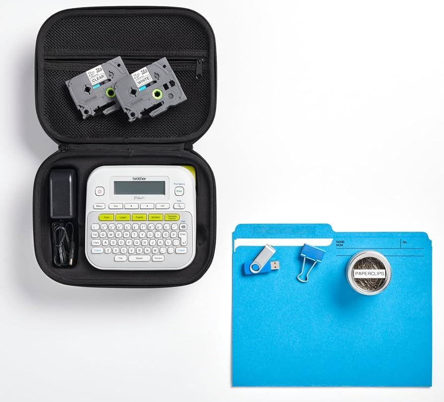 Brother PT-D210SV Label Maker Bonus Bundle Comes with a Protective Carrying case, an Adapter, and... | Amazon (US)