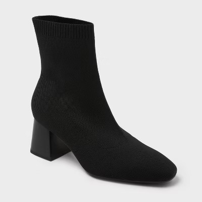 Women's Kelsey Ankle Boots - A New Day™ Black 8 | Target