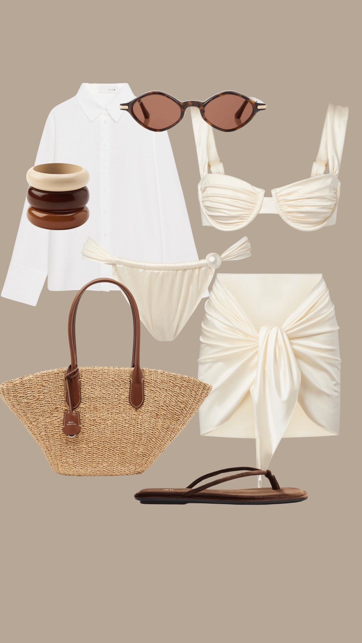 Summer chic, holiday chic, holiday outfit, bikini, basket bag 

@mytheresa