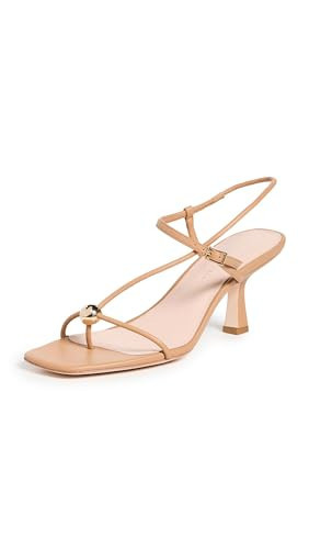Loeffler Randall Women's Triana Strappy Mid Heel Sandals with Ball, Dune, 11 Medium US | Amazon (US)
