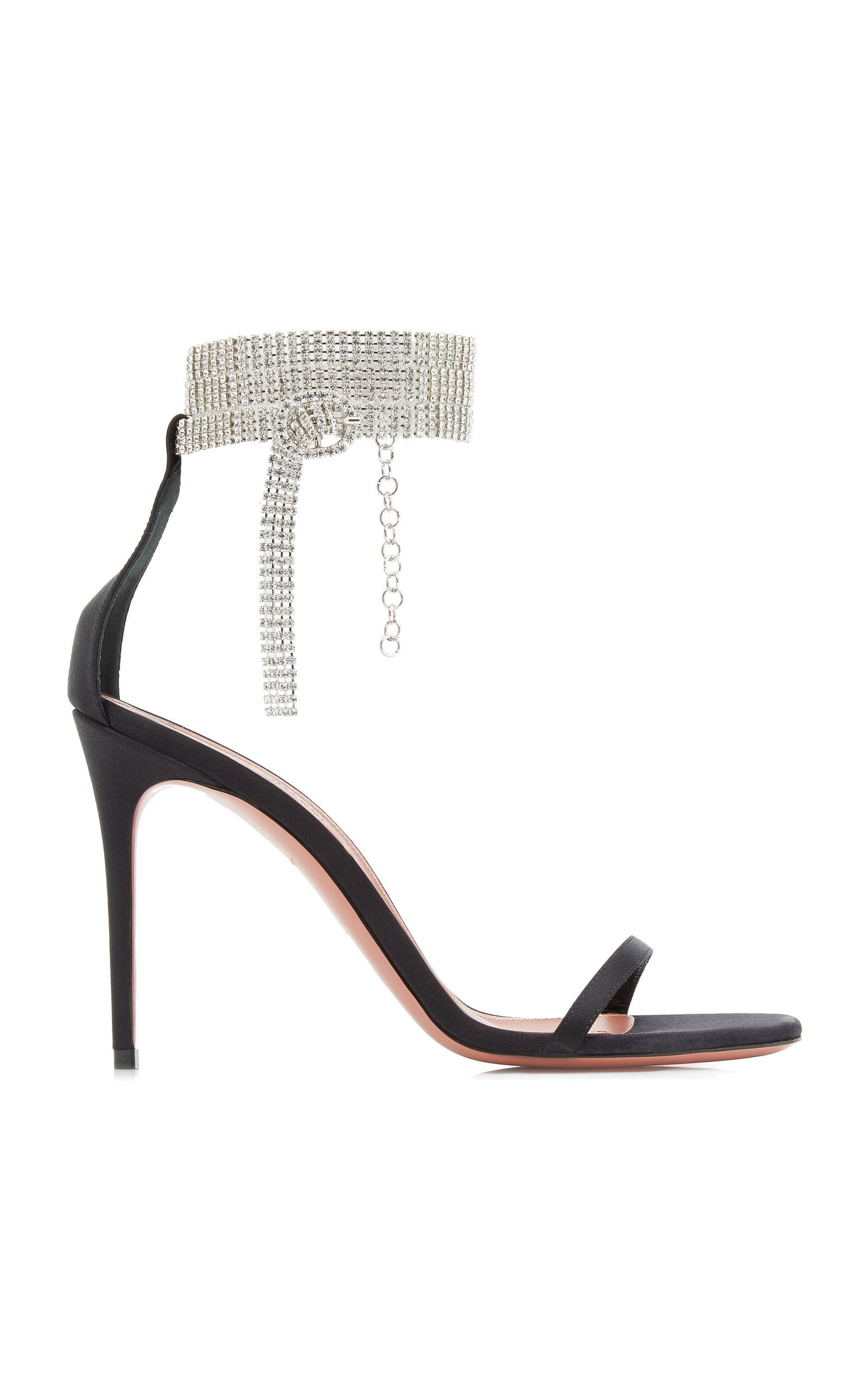 Giorgia Crystal-Embellished Satin Sandals | Moda Operandi (Global)