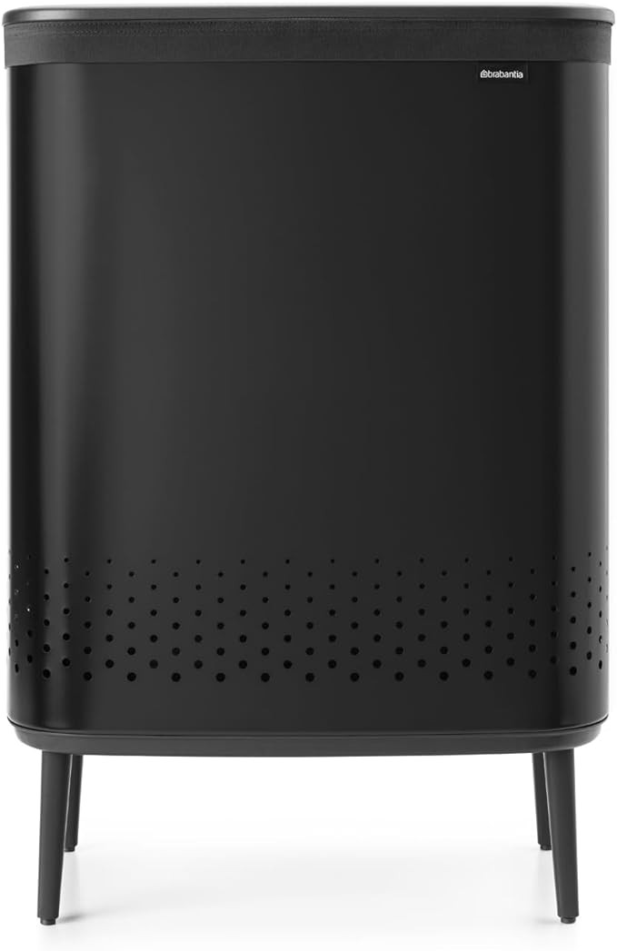 Brabantia Bo Laundry Hamper Hi (Matt Black) 2 Compartment Removable Laundry Bag 2 x 12 Gal, Venti... | Amazon (US)