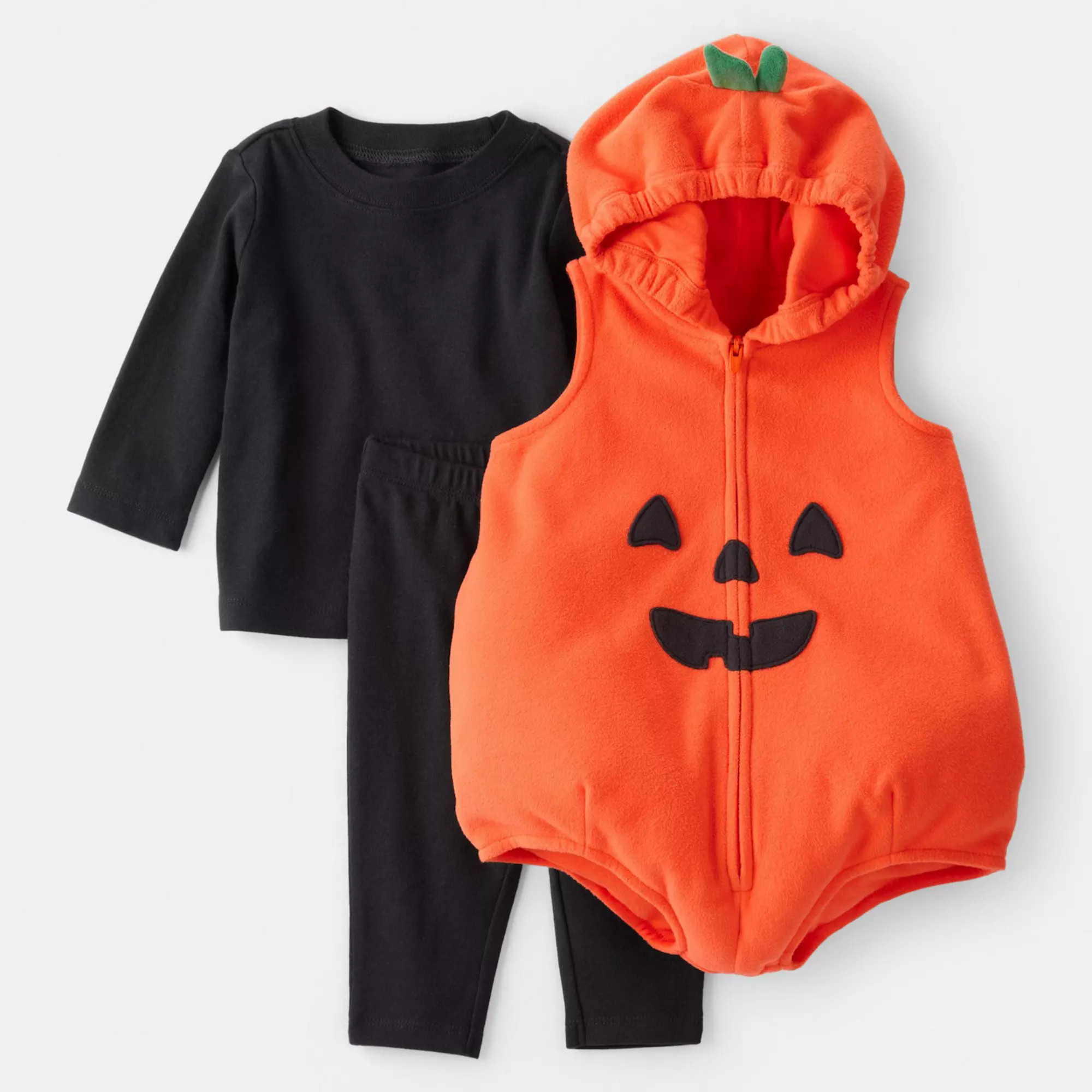 Baby Carter's 3-pc. Pumpkin Costume Set with Hooded Romper & Pants | Kohl's