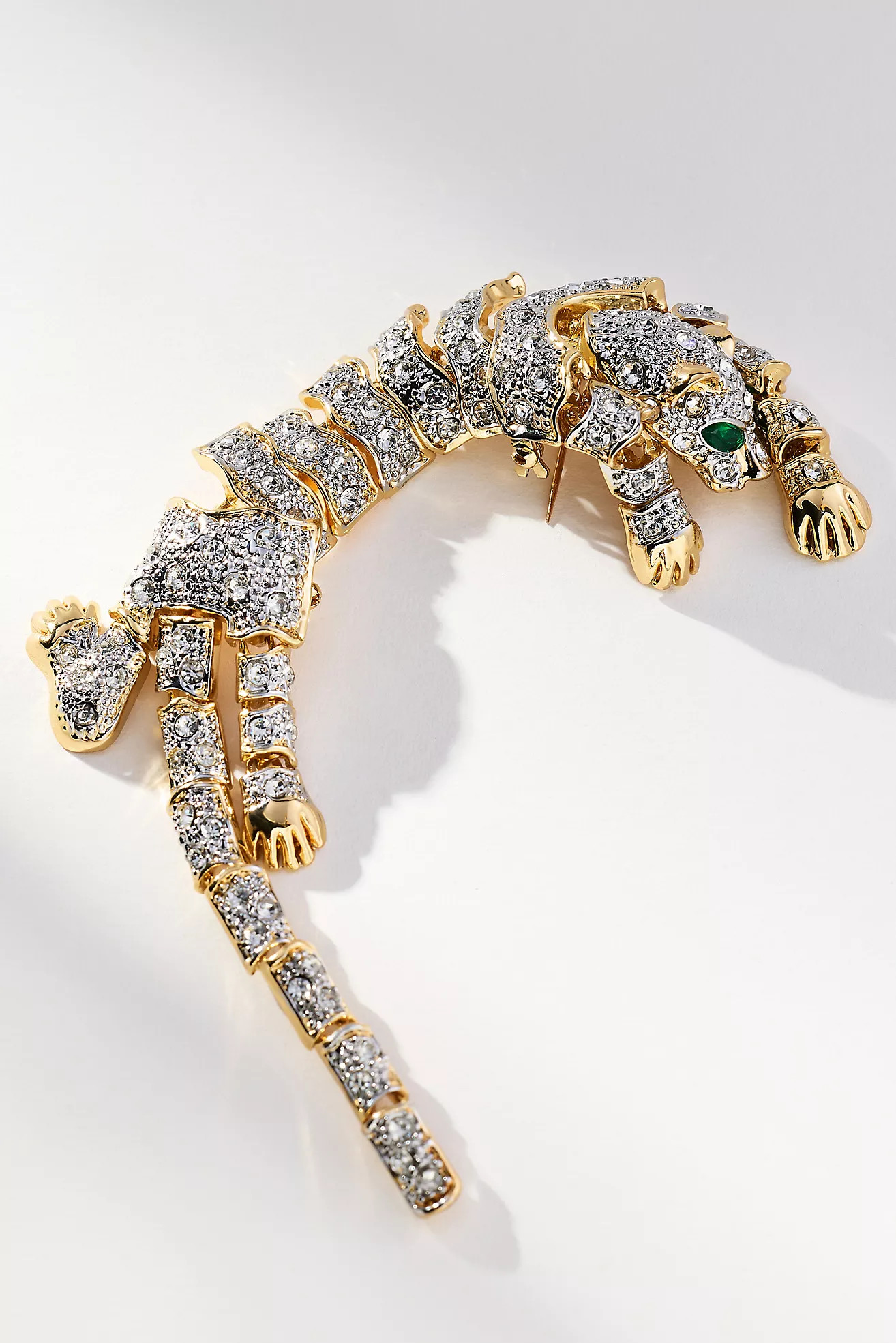 Rhinestone Tiger Brooch | Anthropologie (US)