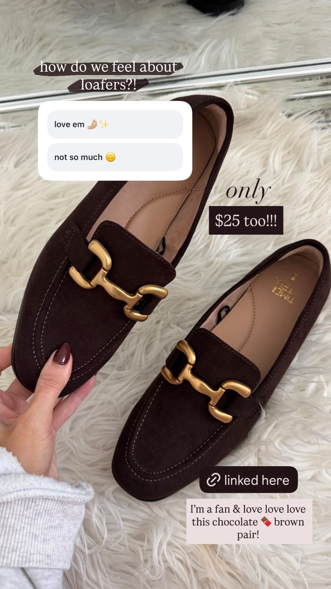 how do we feel about loafers?! I’m a fan & love love love this chocolate 🍫 brown pair! $25 too!!! only