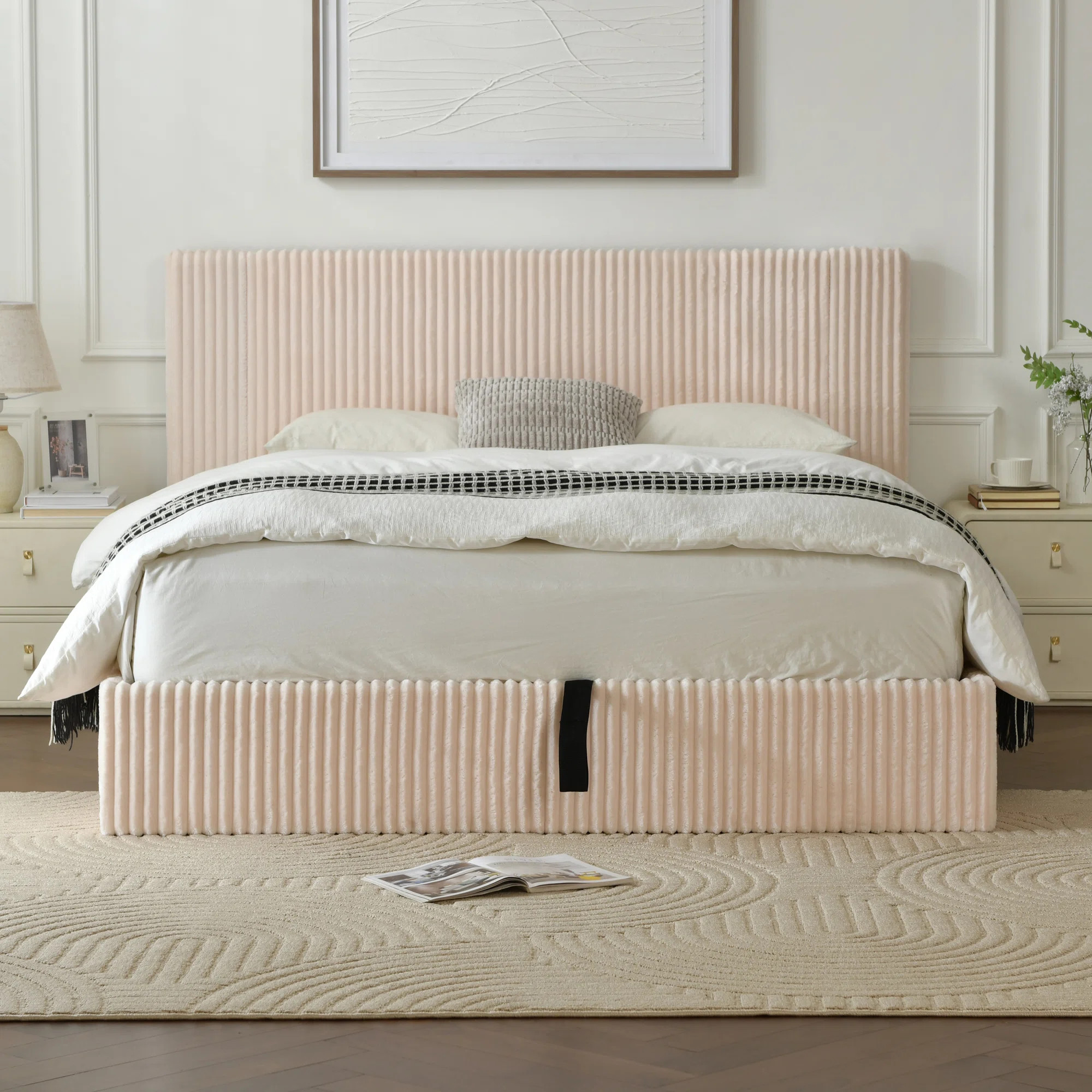 Hydraulic Lift Up Storage Upholstered Platform Bed | Wayfair North America