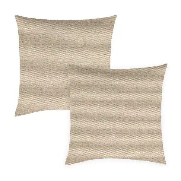 Covers&All Sunbrella Pillows Set of 2, UV Fade resistant & Water Repellent Square Throw Pillows f... | Bed Bath & Beyond