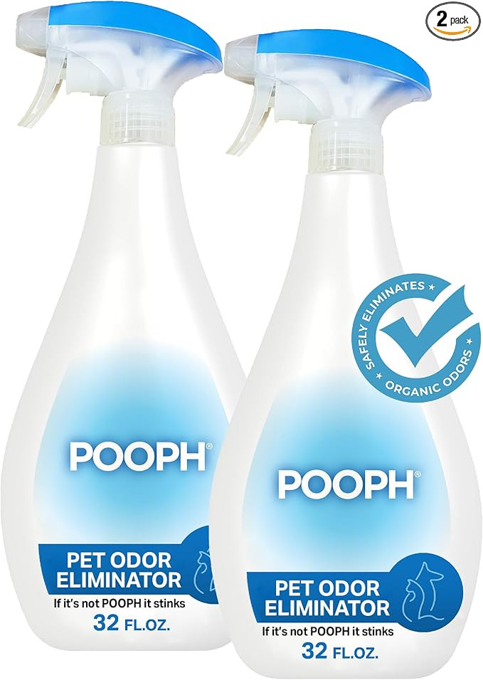 Pooph Pet Odor Eliminator, 32oz Spray, 2-Pack - Dismantles Odors on a Molecular Basis, Dogs, Cats... | Amazon (US)