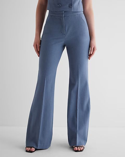 Editor High Waisted Trouser Flare Pant | Express