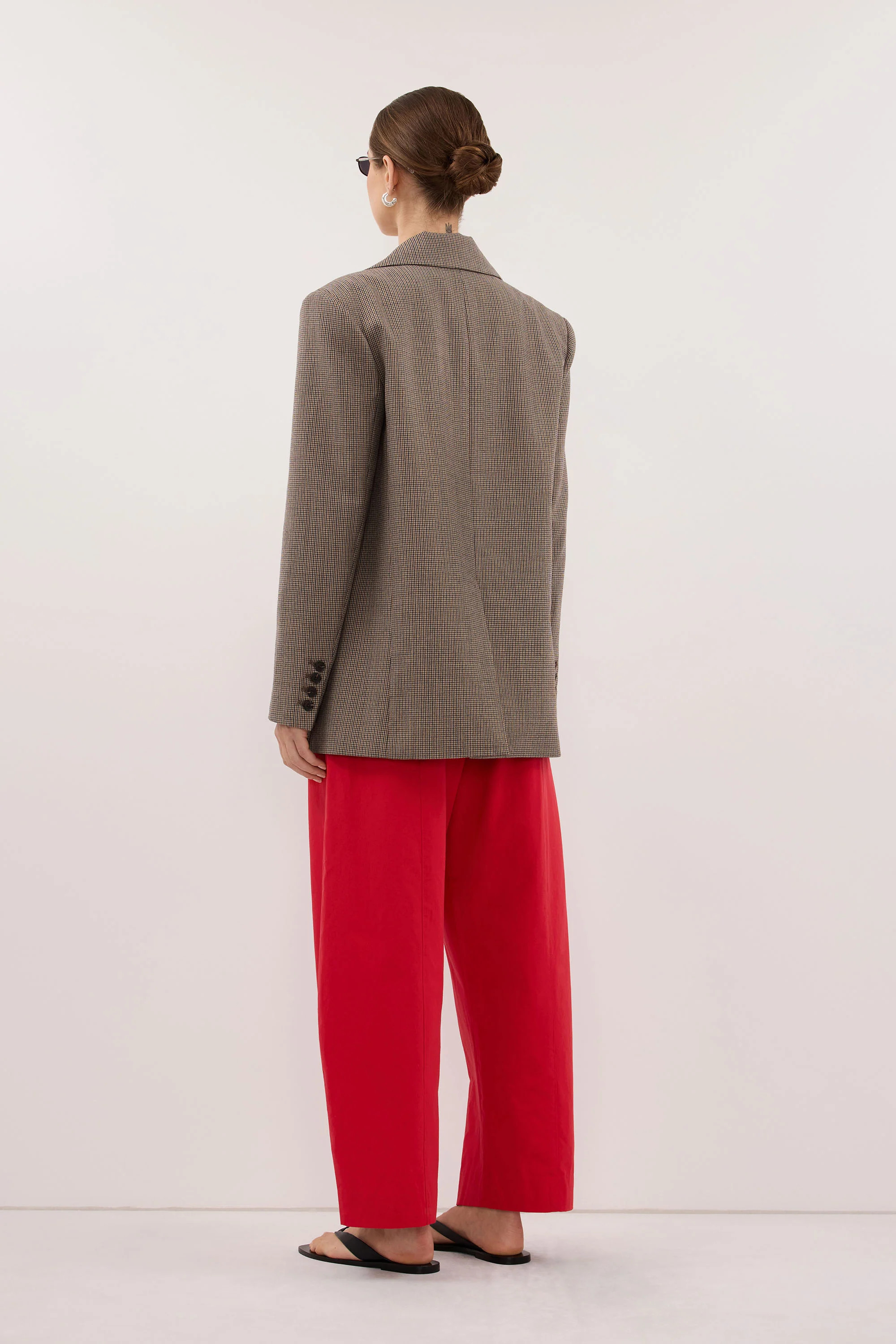 SCOUT RED POPLIN BARREL PANT | DISSH