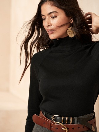 Adorno Turtleneck T-Shirt | Banana Republic (US)