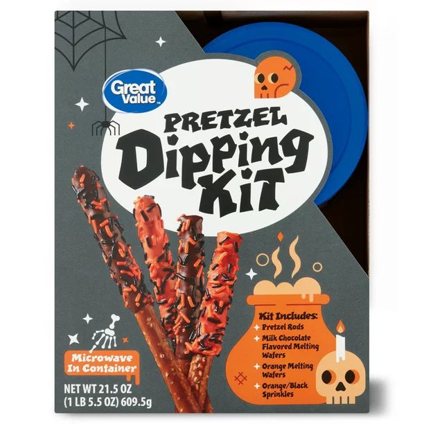 Great Value Pretzel Dipping Kit, Orange, 21.5 oz - Walmart.com | Walmart (US)