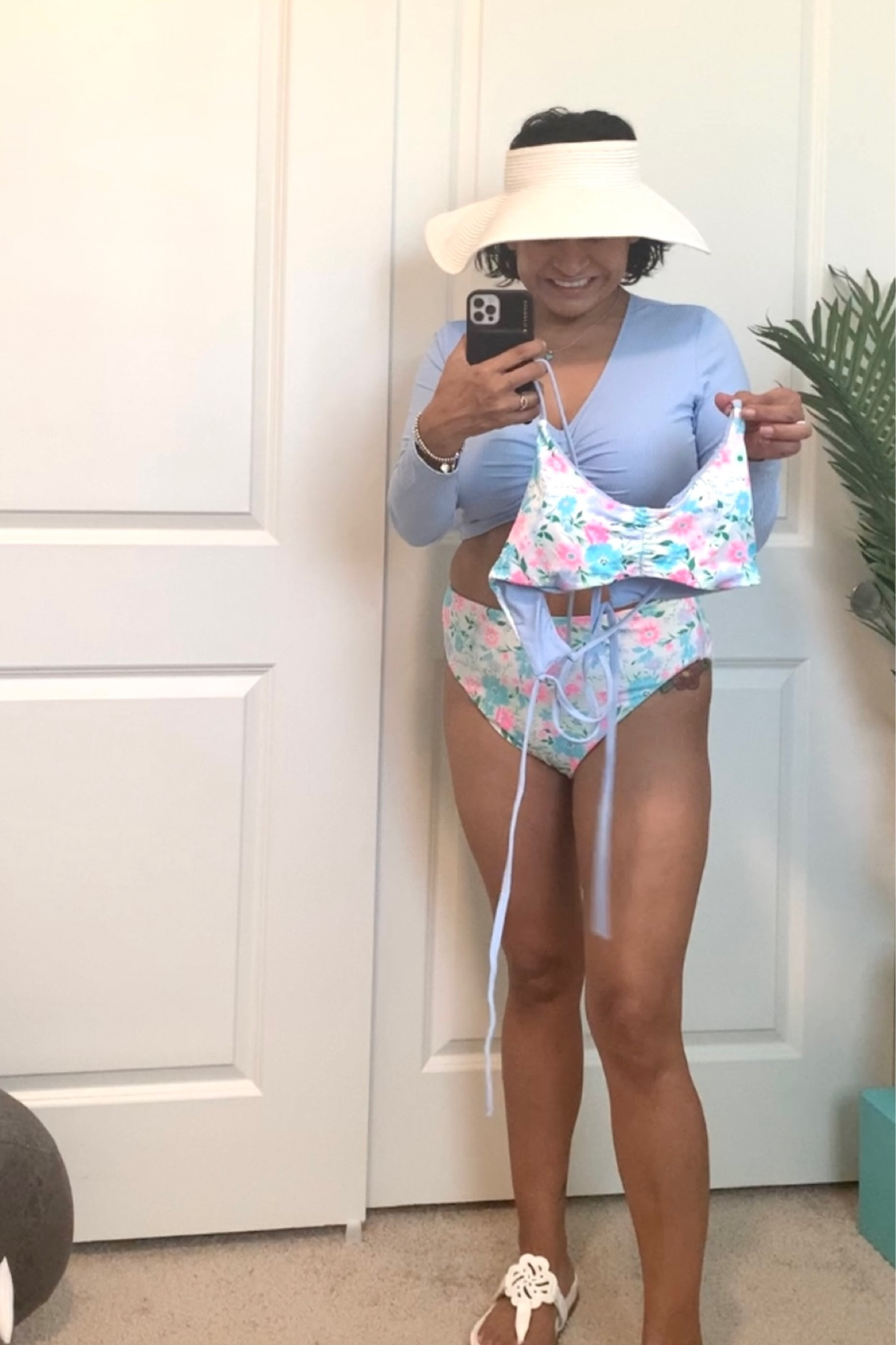 #swim #summer #bikini #walmart #reversibleswim #reversiblebikini #floralswim #bluebikini #walmartswim #whitesandal #samandlibby #whitesandals

#LTKswim #LTKcurves #LTKstyletip