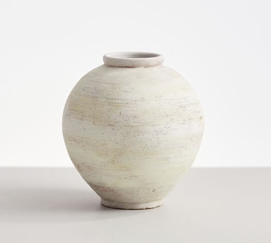 Artisan White Vase Collection - Short, 10"H | Pottery Barn (US)