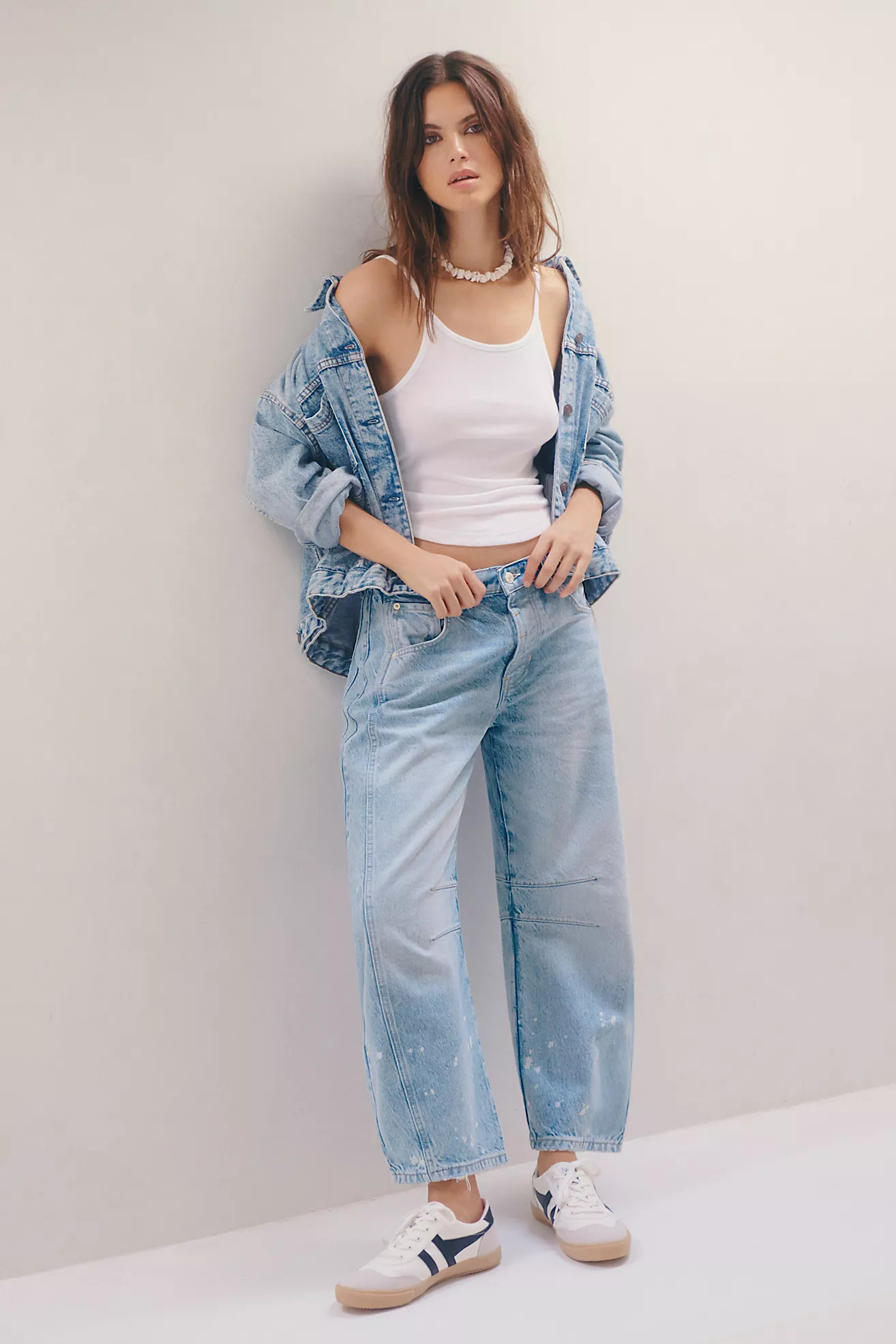 We The Free Good Luck Mid-Rise Barrel Jeans | Free People (Global - UK&FR Excluded)