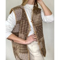 Beautiful Vintage Quilted Vest Boho 60S 70S 80S | Etsy (US)