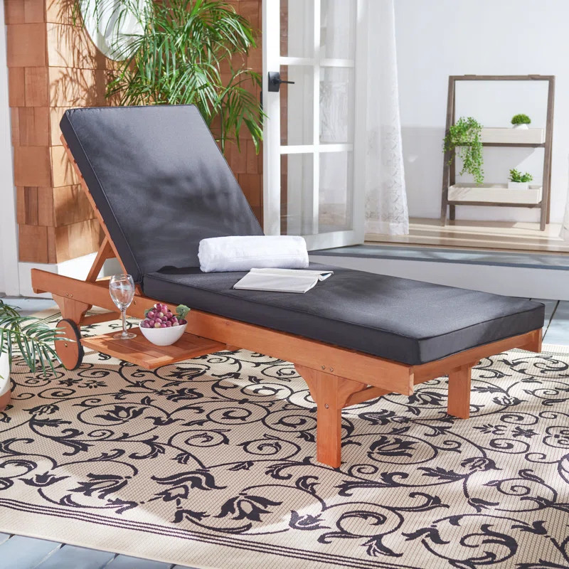 Alvah Outdoor Eucalyptus Chaise Lounge | Wayfair North America