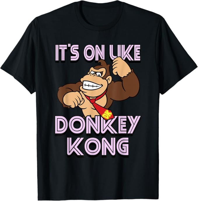 Super Mario It's On Like Donkey Kong T-Shirt | Amazon (US)