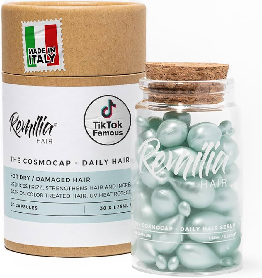 Hair Serum for Frizzy and Damaged Hair - Restorative Hair Oil Vitamins in Capsules - Hair Treatme... | Amazon (US)