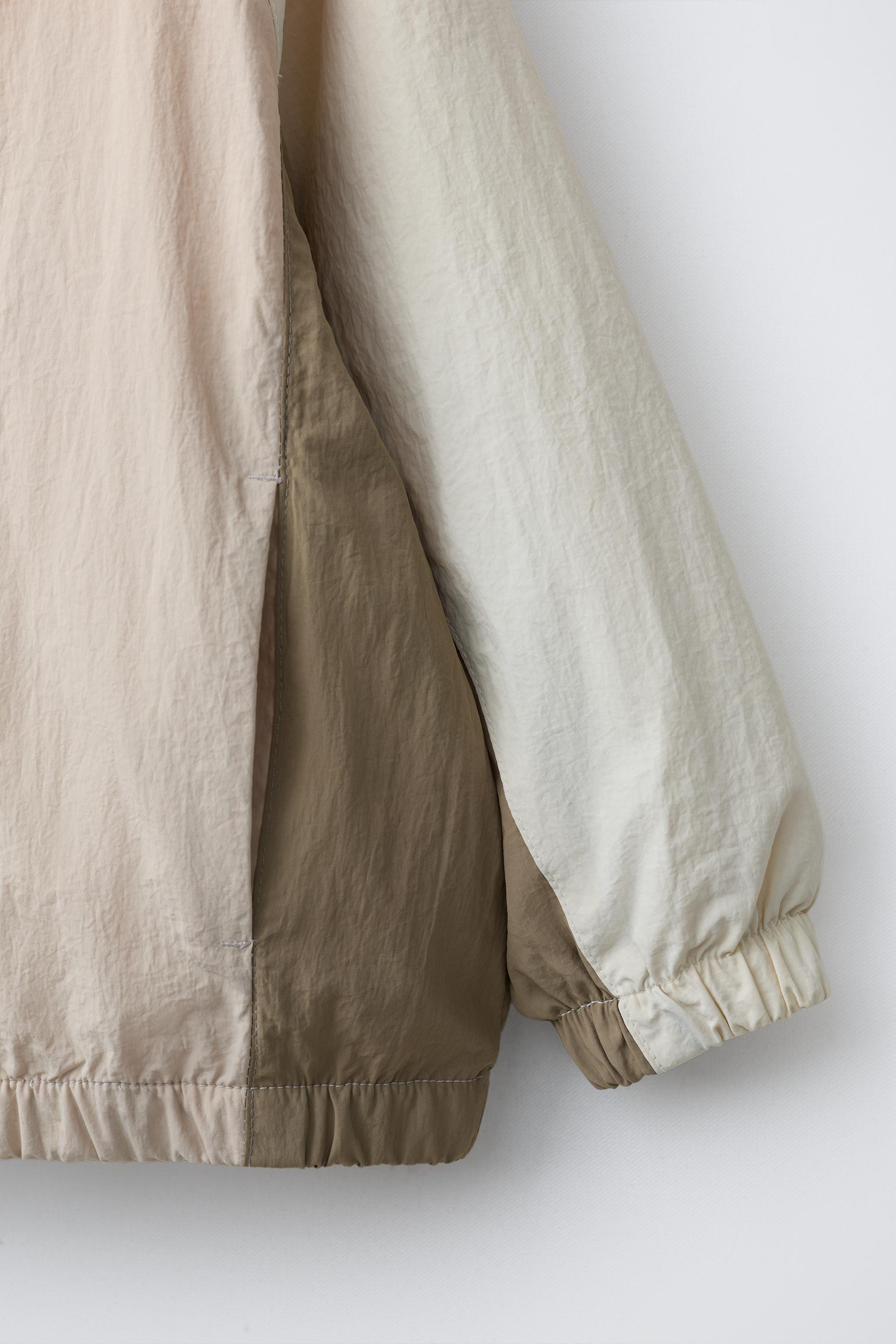 LIGHTWEIGHT COLORBLOCK WATER REPELLENT RAINCOAT | Zara US