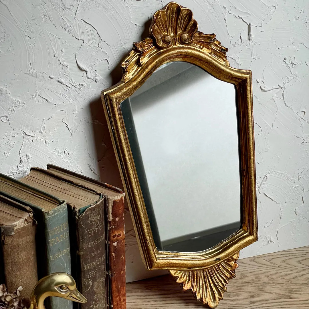 Vintage Italian Florentine Hand Carved Gold Mirror Ornate Rococo Style Mirror - Etsy | Etsy (US)