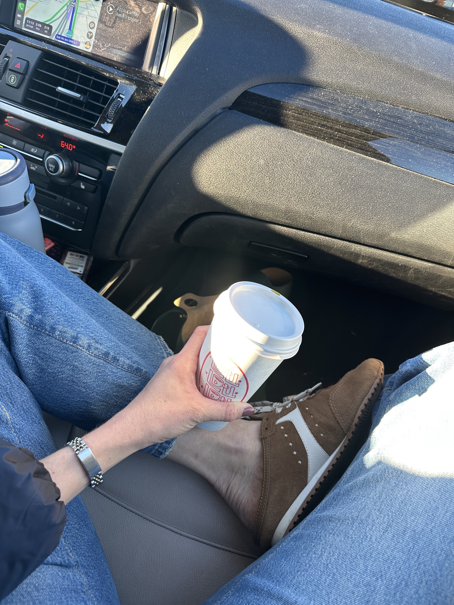 Favorite shoes ever! These slides from Larroudé have been a hero shoe for the fall. Perfect for slipping on to run errands in or head Pilates! on sale for $125 rn!!