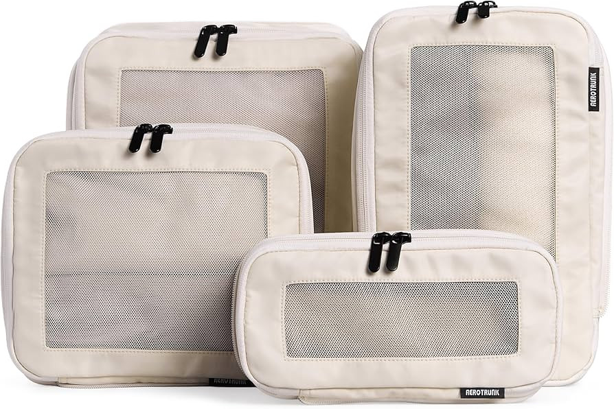Aerotrunk Compression Packing Cubes for Travel - Luggage Organizer Bags - Double Zipper Packing C... | Amazon (US)