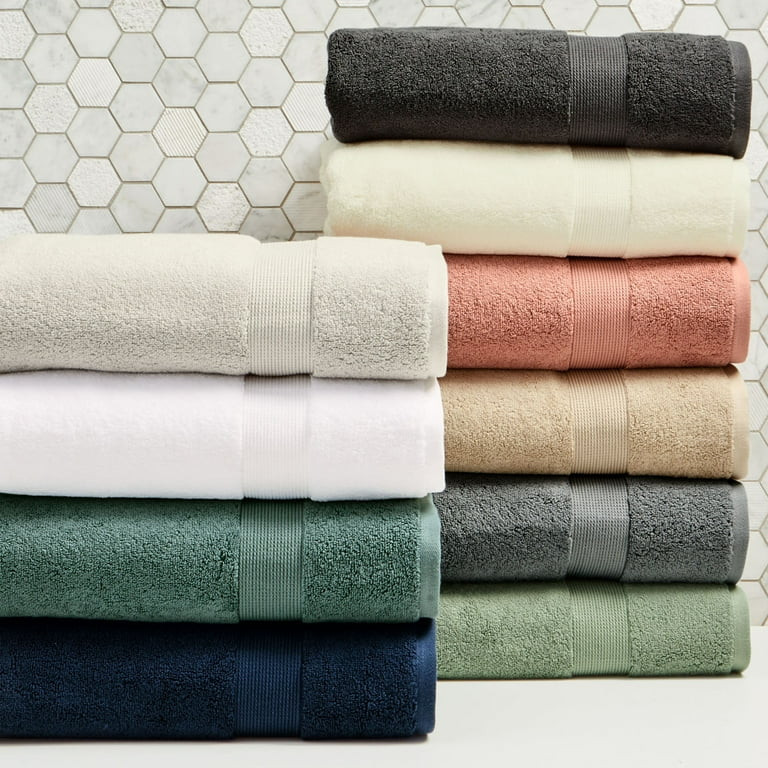 Better Homes & Gardens Signature Soft Solid Cotton Bath Towel, Arctic White | Walmart (US)