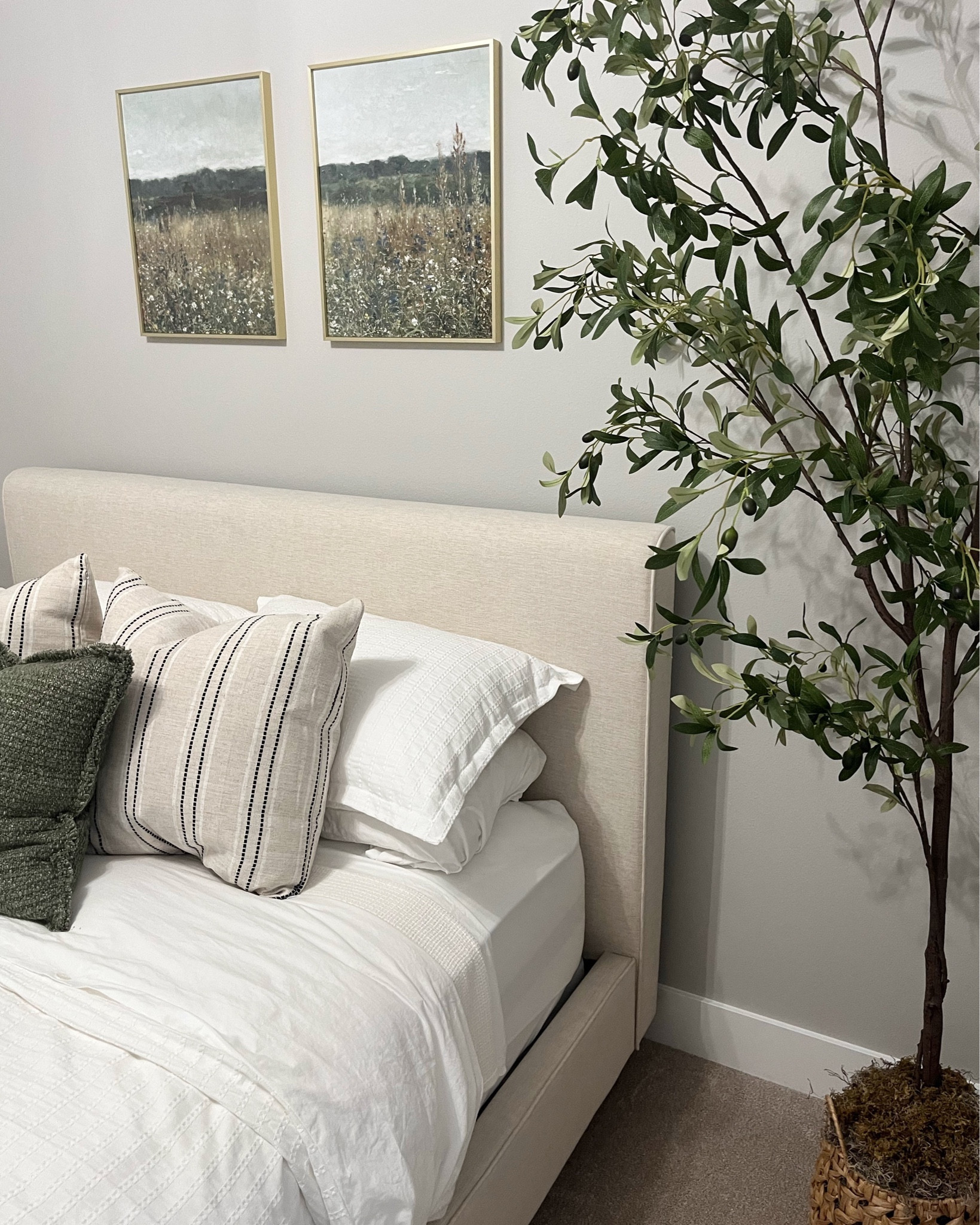 Bedroom or guest room decor and inspiration 

Bedroom decor, primary bedroom, guest bedroom, bedroom design, bedroom furniture, home decor, bed frame, olive tree, wall decor

#LTKfindsunder100 #LTKhome #LTKMostLoved
