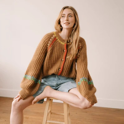 Brown Sugar Maple Cardigan | Sunshine Tienda