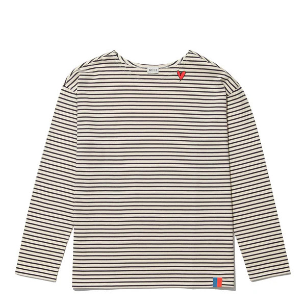 The Boyfriend Heart - Cream/Navy | KULE (US)