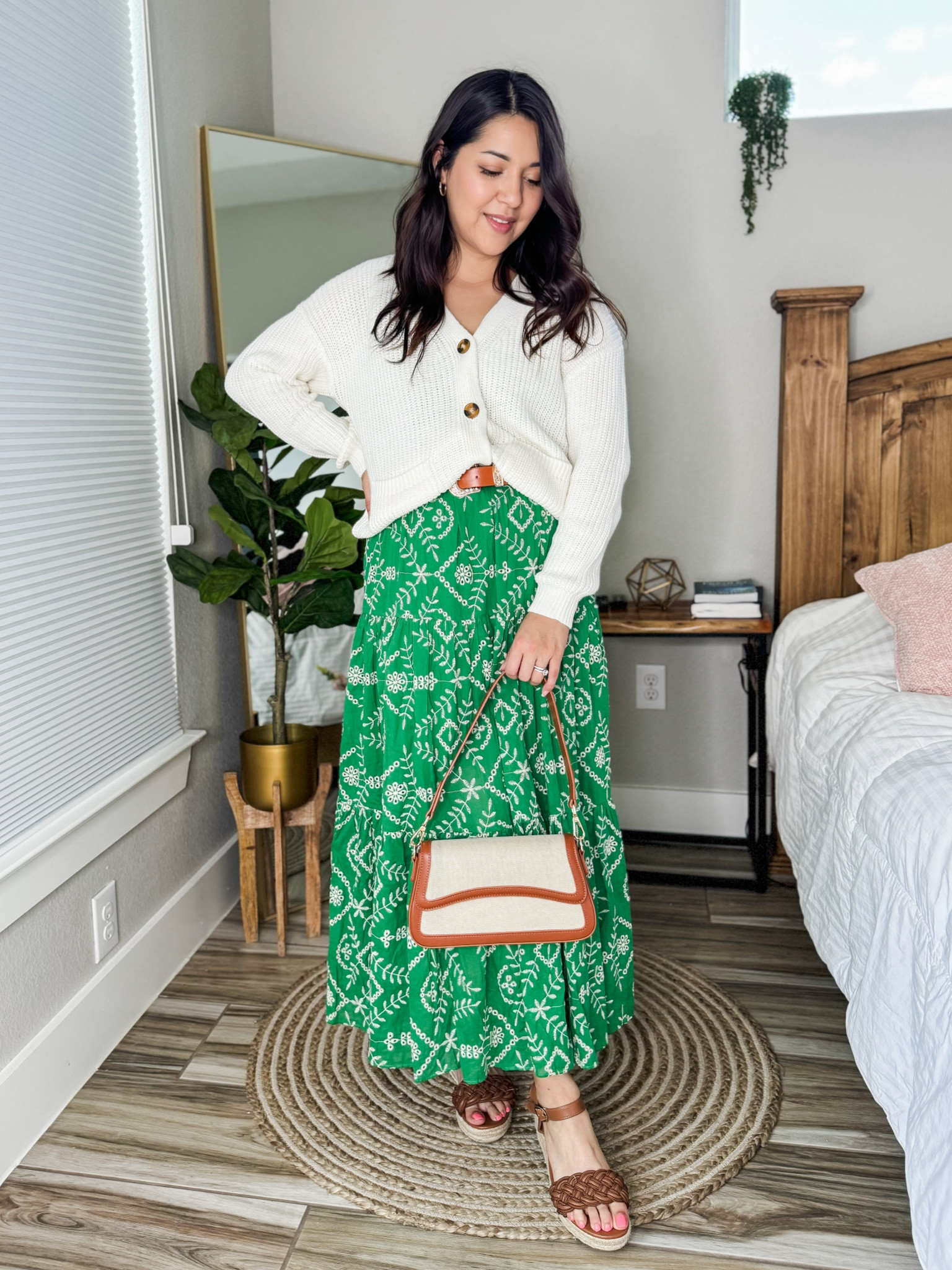 Effortless Spring Dress styled with a chunky cardigan! I’m 5’4” 145lbs wearing small in the dress. Thank you for shopping with me. Stay blessed!

#LTKSeasonal #LTKstyletip #LTKfindsunder50