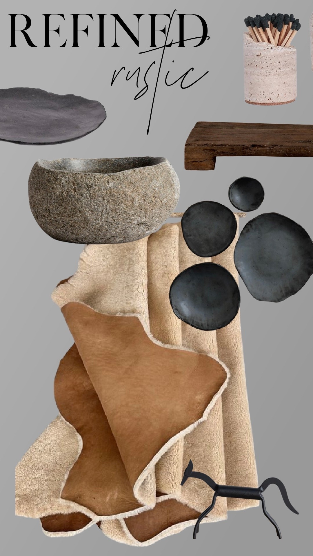 This refined rustic mix leans into that classic Ralph Lauren–inspired aesthetic—stone, leather, wood, and matte black details that feel elevated yet approachable. Shop the pieces I love here.

#LTKFindsUnder100 #LTKFindsUnder50 #LTKHome